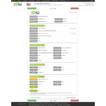 Pneumatic Tool-USA Customs Import Data Sample