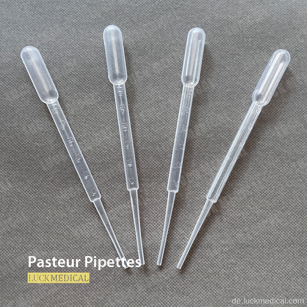 Pasteur -Pipette -Kunststoff -Abschluss