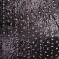 Black Gold Heavy Sequins Embroidery Fabric