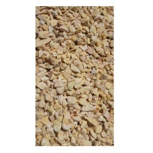 Yellow Marble and Broken Macadam Outdoor Floor