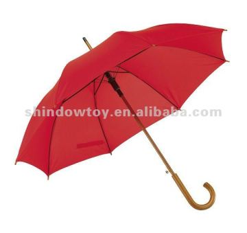 Fashion Red Straight umbrella, Promotion red golf umbrellas