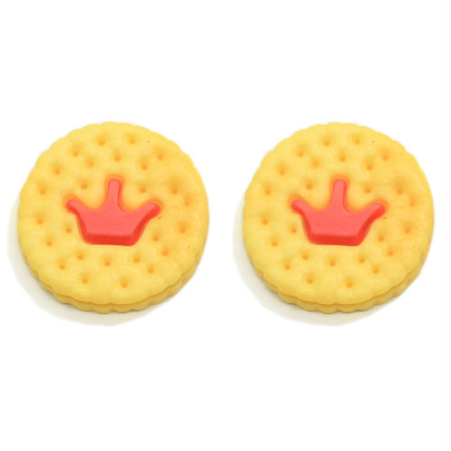 Mix Style Simulation Cookies Flatback Resin Cabochons Miniature Food Biscuit For Phone Case Decoration DIY Hair Bows Center Scra