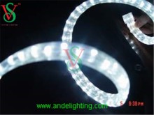 LED rainbow rope light flat three wire rope lighting for outdoor decoration