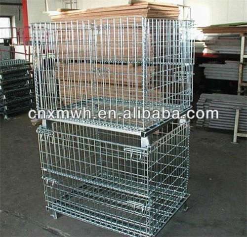 Steel iron wire mesh container