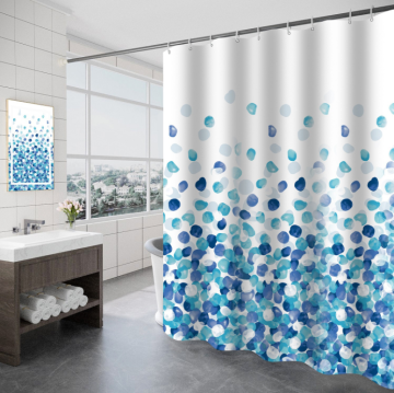 Thickened waterproof polyester fabric shower curtain