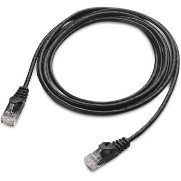 Câble Ethernet ultra-mince Snagless Cat6 en noir