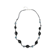 Charm Black Crystal Necklace 1207-A