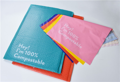 Wholesales custom compostable mailer bag with bubble