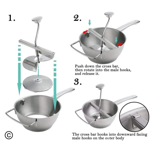 Molino de alimentos de acero inoxidable