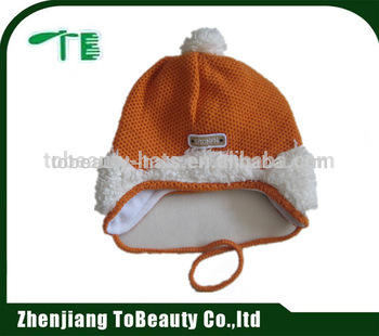 baby's winter red knit hat