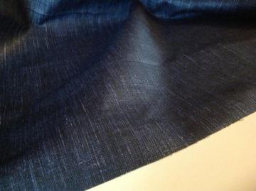 Black Skirt 100% Cotton Slub Denim For Workwear