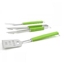 Heavy Duty Garden BBQ Tools Set 3 PC With Plastic Handle
