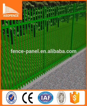 galvanized steel palisade fencing/euro fencing