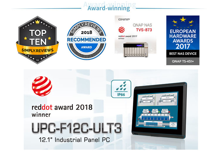 QNAP TS-1232PXU-RP NAS with 10GbE SFP+ and 2.5GbE ports and redundant power supply for SMB IT environments