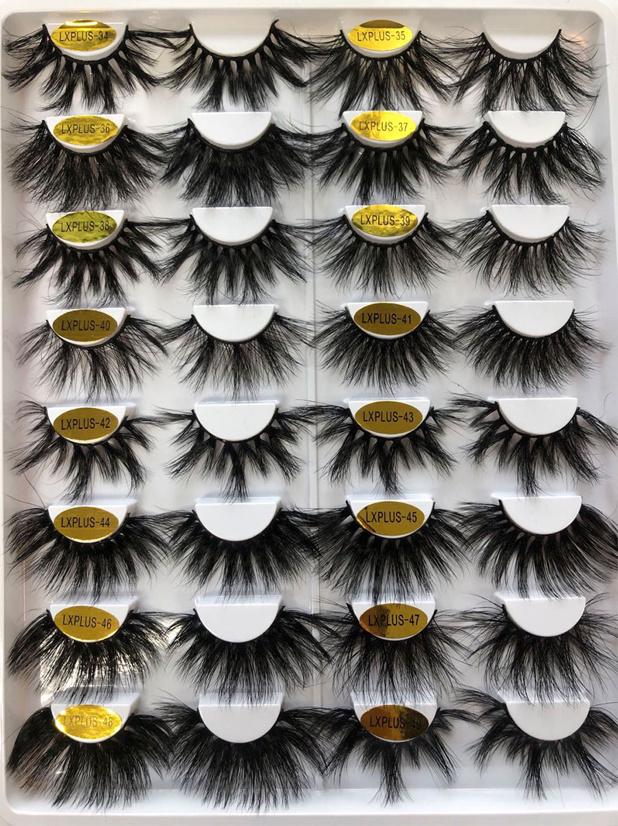 Eyelashes Vendor Mink Eyelashes Suppliers Natural 25MM 3D Mink Magnetic Eyelashes Vendor Customized Box
