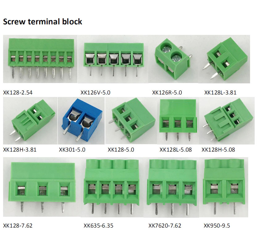 screwless terminal block connector male and female