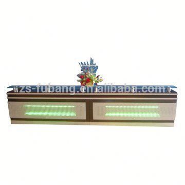 Of reception area desk acrylic