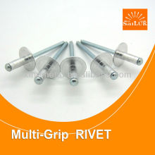 Excellent and Profession large flange head multigrip blind rivet factory BULBING RIVET