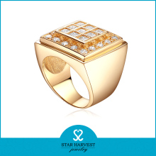 Heavy 18k plating new gold ring models for men