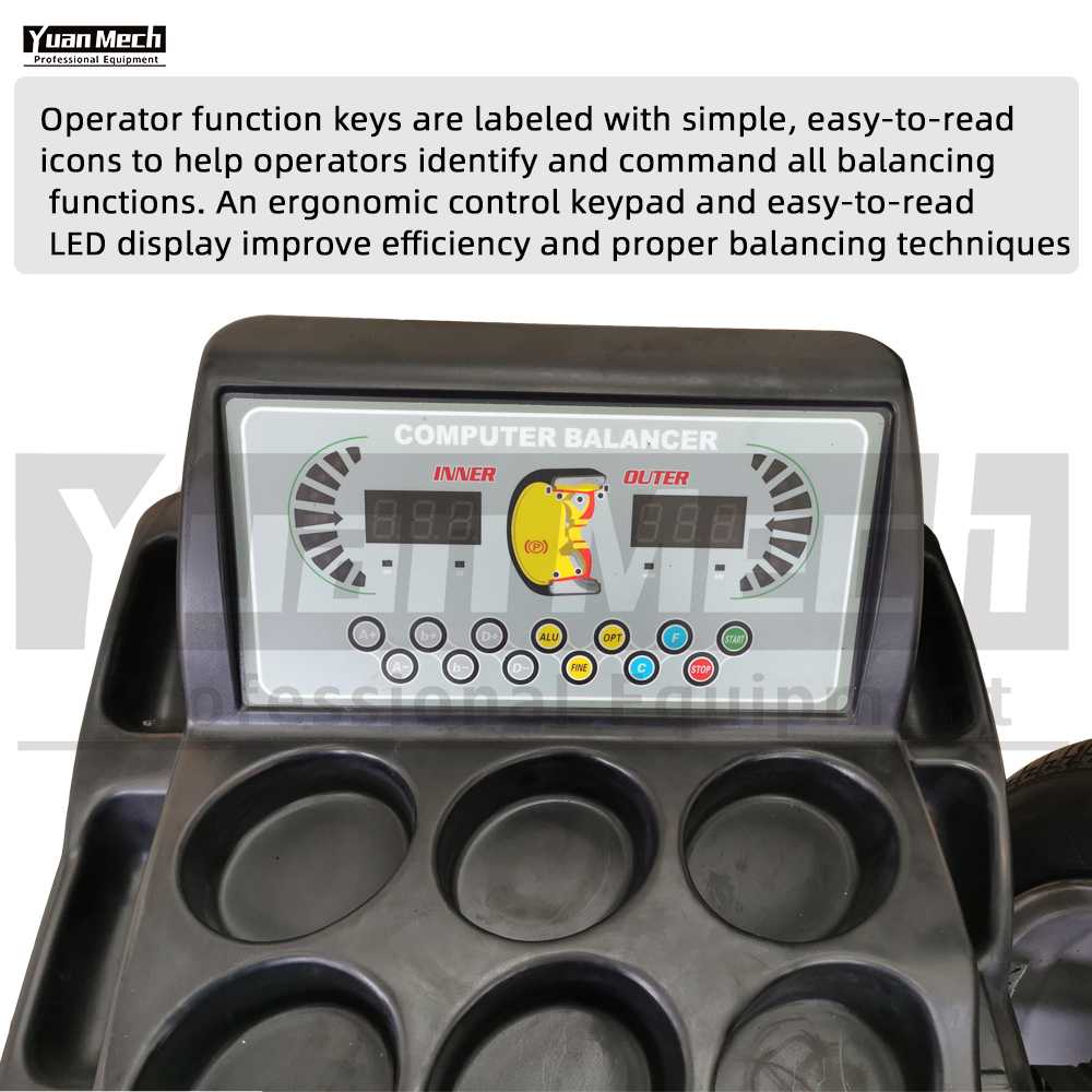 wheel balancer keypad