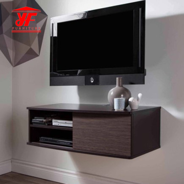 Black Bedroom Simple TV Stand with Mount