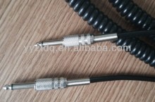 6.35mm jack Guitar cord spiral cable
