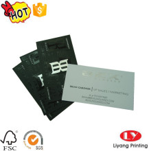 Fashion business cards with silver stamping