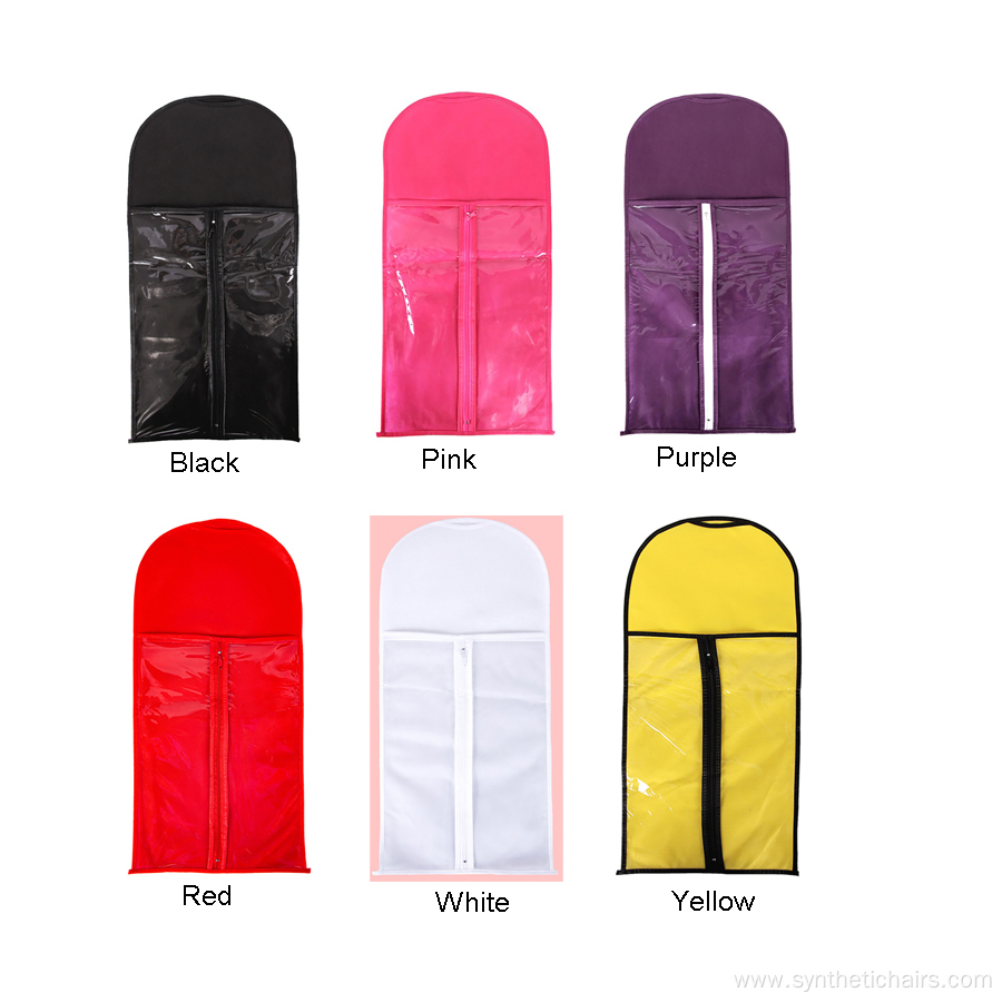 Wholesale Non-woven Clear Wig Storage Bag With Hanger