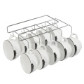 10 Hook metal coffee mug cup drying rack