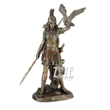 Life size goddess statue bronze athena greek sculpture