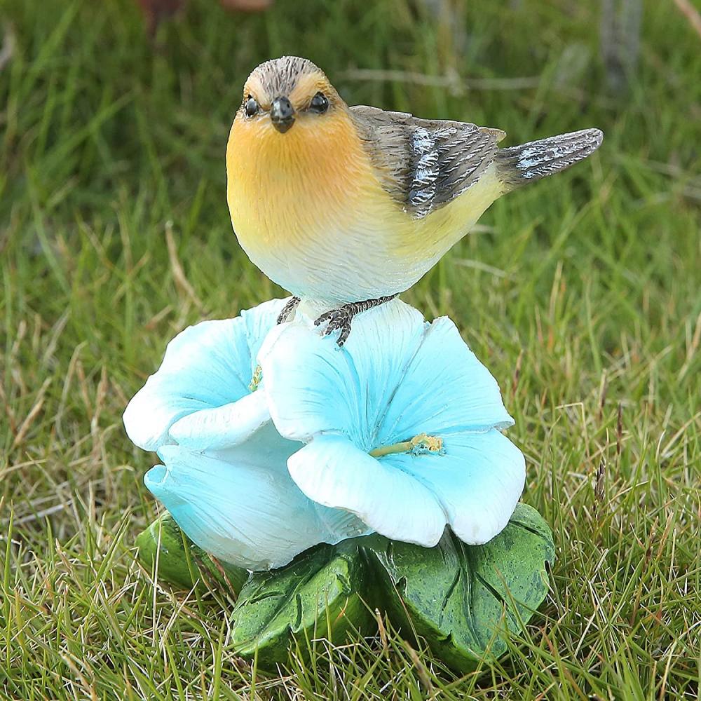 Spring Birds Figurines dekorera vår Door Garden Decorations