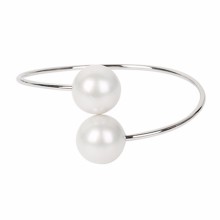 Bangle, Metal Base Wholesale Fashion Jewelry Stunning Silver Imitation Pearl PT1024 New Bracelet Bangle
