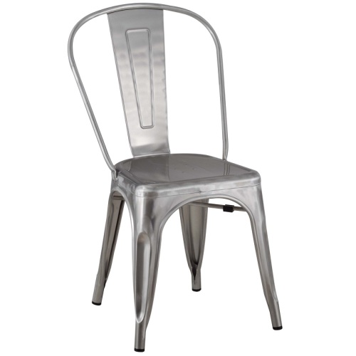 Silla Tolix Comedor Silla de metal galvanizado cepillado