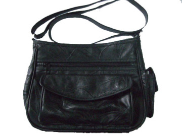 Patched Leather Shoulder Bag (DS250312)