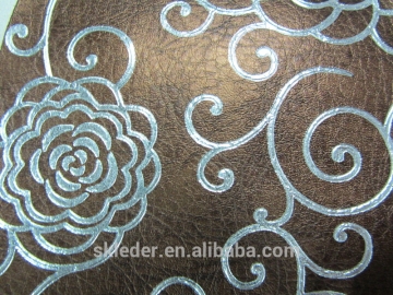 embossing PU upholstery leather