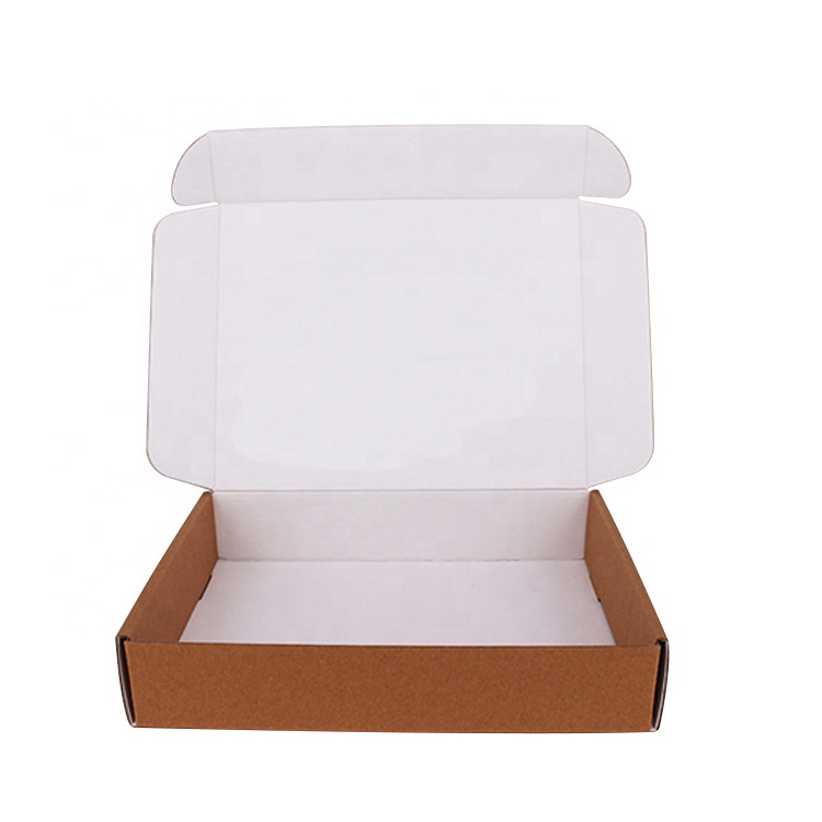 Eco recycled unique brand name cardboard mailer custom corrugated shipping box