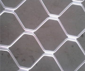 White aluminium security net