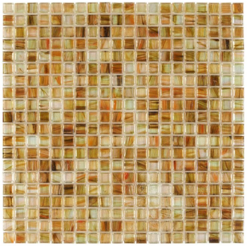 Moderno Mosaico de vidrio Backsplash Artesanía iridiscente