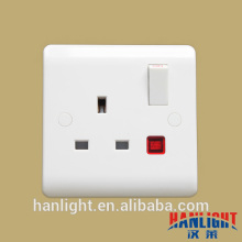 BS Standard 13A 1 Gang Single Pole LED Switch Socket