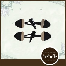 2 Holes Raw Natural Custom High Quality Leather Horn Toggle Button