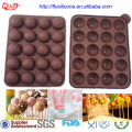 Bandeja de pirulitos de chocolate para bolo de silicone com 20 varas grátis