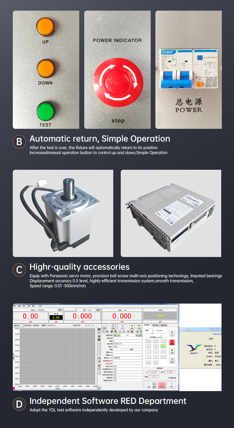 Metal testing machine Micro tensile tester computer