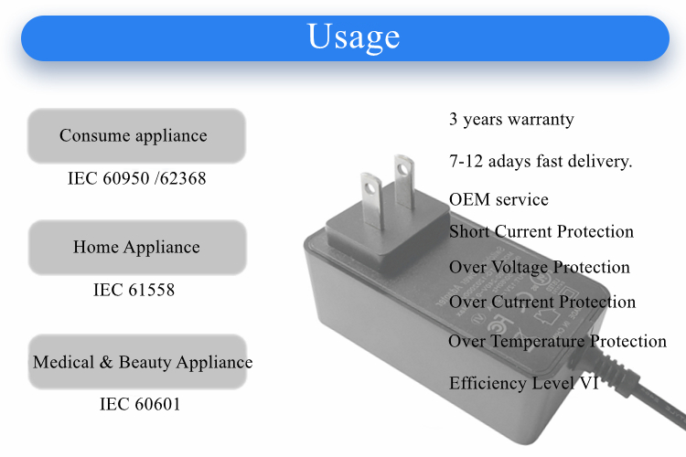 wall model 12v 5a 24v 2.5a 3a power supply 60w 72w output switching power adapter have eu uk us au UL CUL CE FCC PSE RCM BIS