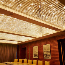 Luxury Modern Crystal Gold Chandelier for Conference Halls