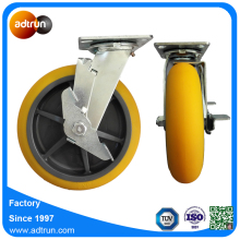 8" Top Lock Brake Thermoplastic Rubber Castor