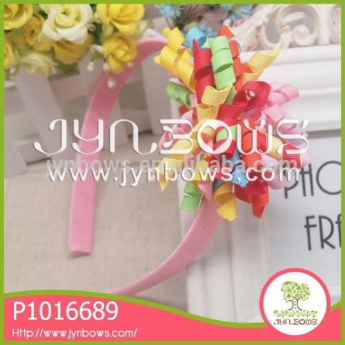 Beautiful handmade ribbon elegant colorful hair accessories flower