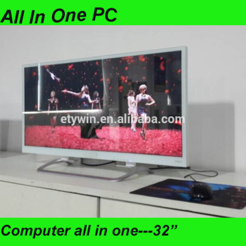 all in one pc, gaming computer 32" LED monitor built-in all in one barebone pc