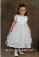 2014 white short sleeve babies dresses