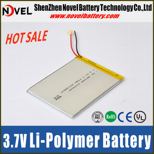 Novel 307095 2200mAh Rechargeable Lithium Ion Polymer Battery