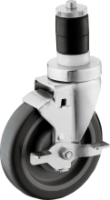 Medium Duty Expanding Adapter Casters with Brake